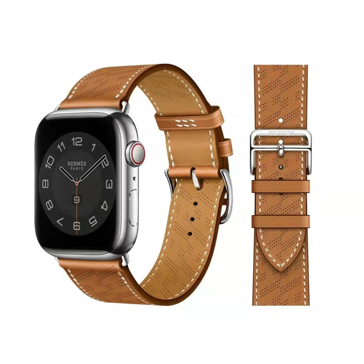 Microporous Leather Strap, For Apple Watch Ultra 49mm / Series 8&7 45mm / SE 2&6&SE&5&4 44mm / 3&2&1 42mm, For Apple Watch Series 8&7 41mm / SE 2&6&SE&5&4 40mm / 3&2&1 38mm