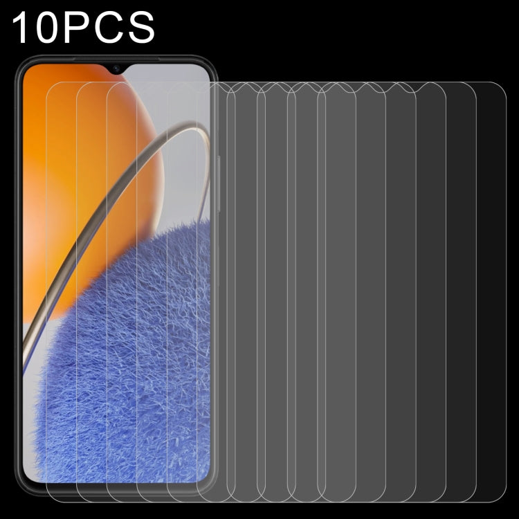 For OPPO A98 / A58 4G 10pcs 0.26mm 9H 2.5D Tempered Glass Film, For OPPO A98 / A58 4G (10 PCS), For Huawei nova Y61 / Enjoy 50z (10 PCS), For TCL 40 R 5G (10 PCS)