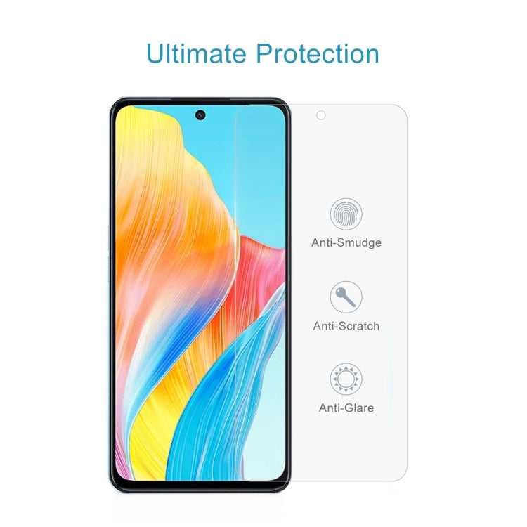 For OPPO A98 / A58 4G 10pcs 0.26mm 9H 2.5D Tempered Glass Film, For OPPO A98 / A58 4G (10 PCS), For Huawei nova Y61 / Enjoy 50z (10 PCS), For TCL 40 R 5G (10 PCS)