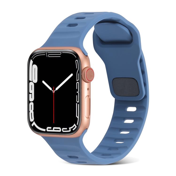 Sports Silicone Watch Band, For Apple Watch Ultra 49mm / Series 8&7 45mm / SE 2&6&SE&5&4 44mm / 3&2&1 42mm, For Apple Watch Series 8&7 41mm / SE 2&6&SE&5&4 40mm / 3&2&1 38mm