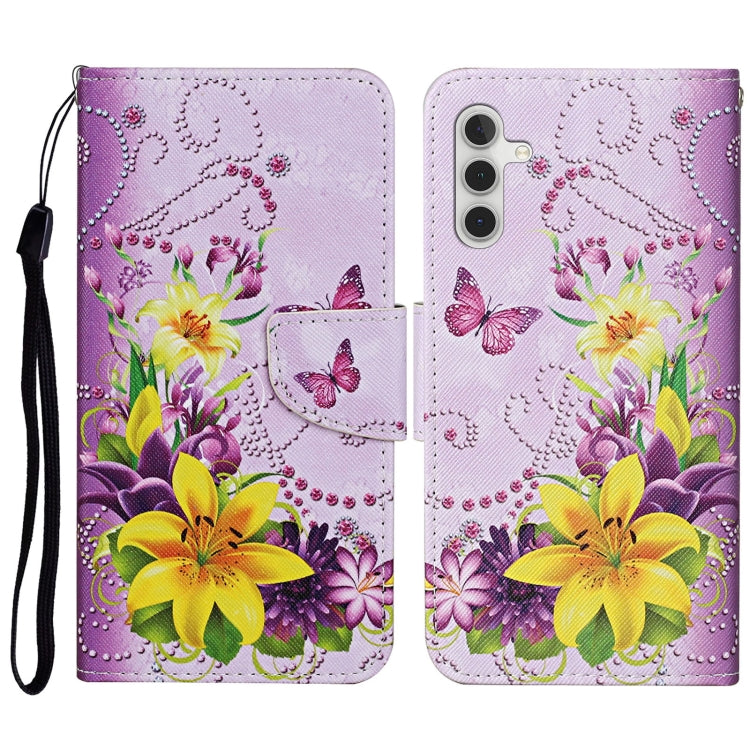 Colored Drawing Pattern Leather Phone Case, For Samsung Galaxy A14 5G