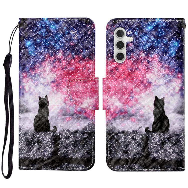 Colored Drawing Pattern Leather Phone Case, For Samsung Galaxy A14 5G