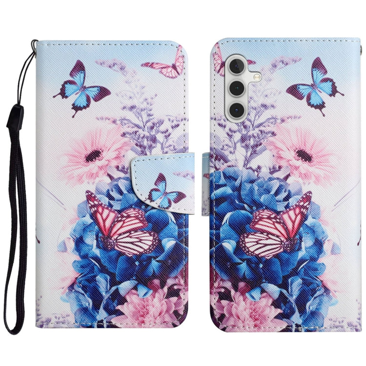 Colored Drawing Pattern Leather Phone Case, For Samsung Galaxy A14 5G