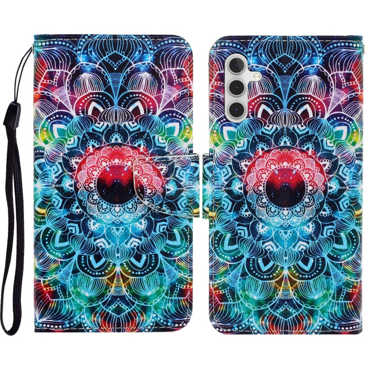 Colored Drawing Pattern Leather Phone Case