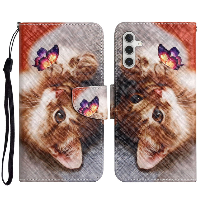 Colored Drawing Pattern Leather Phone Case, For Samsung Galaxy A14 5G