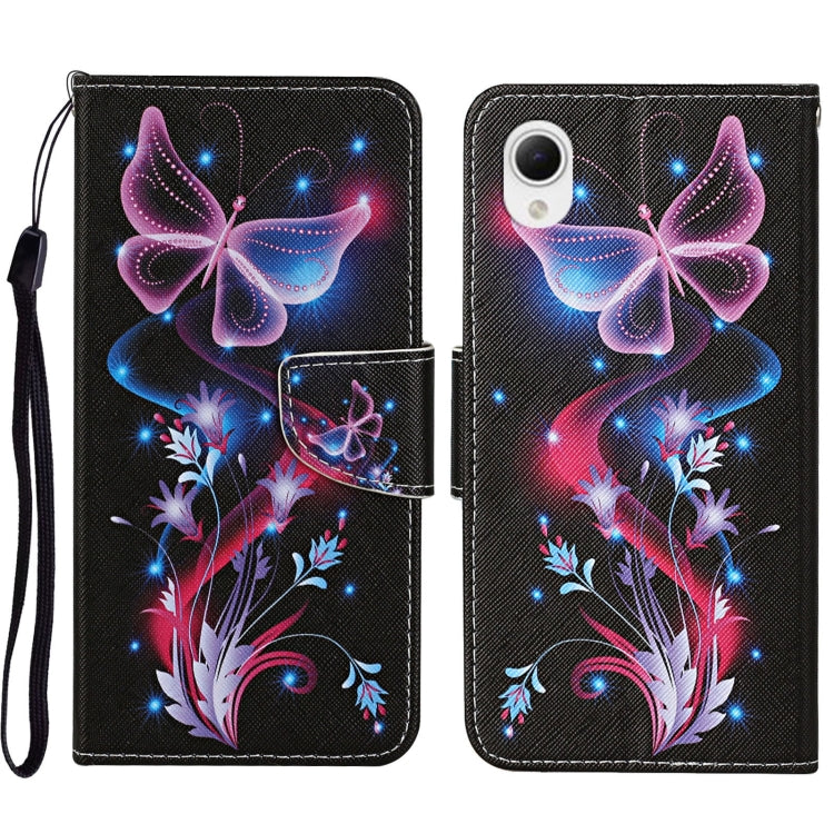 Colored Drawing Pattern Leather Phone Case, For Samsung Galaxy A23e