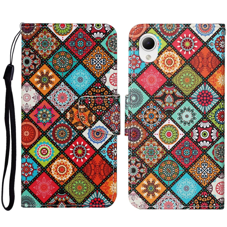 Colored Drawing Pattern Leather Phone Case, For Samsung Galaxy A23e