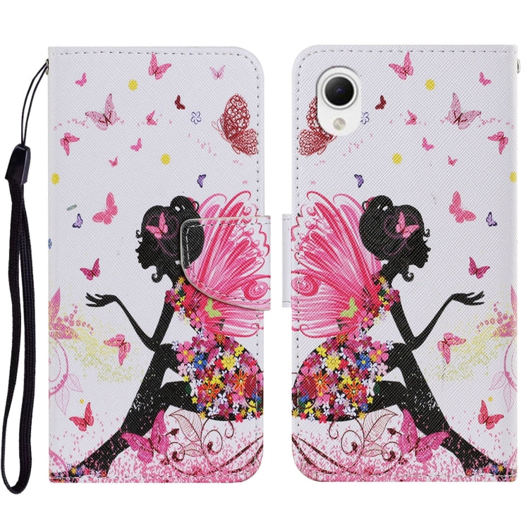 Colored Drawing Pattern Leather Phone Case, For Samsung Galaxy A23e