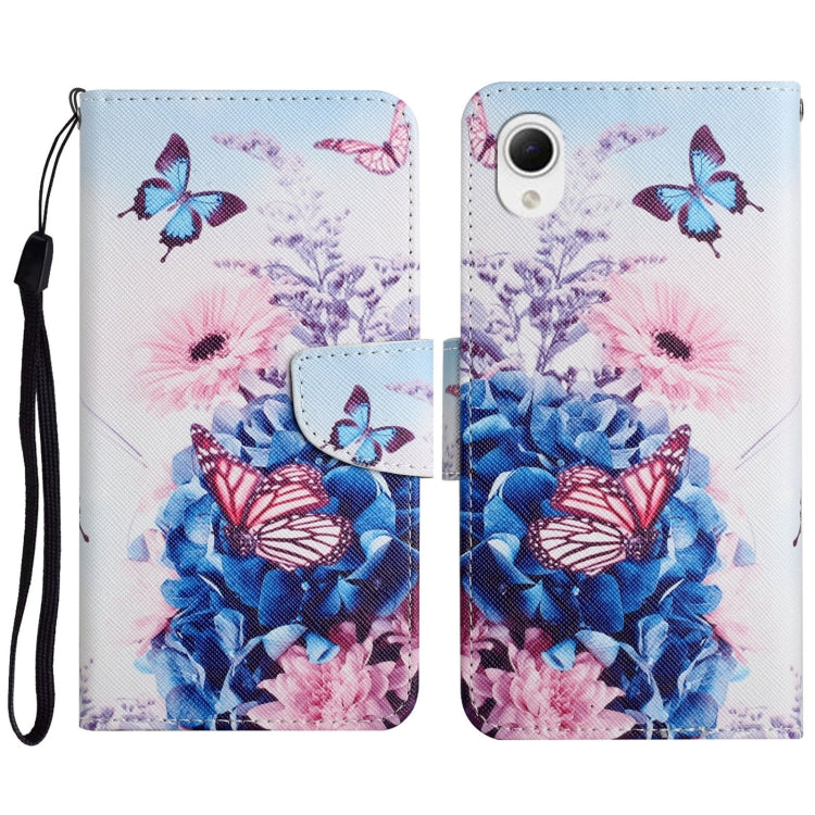 Colored Drawing Pattern Leather Phone Case, For Samsung Galaxy A23e