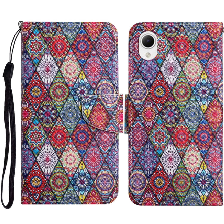 Colored Drawing Pattern Leather Phone Case, For Samsung Galaxy A23e