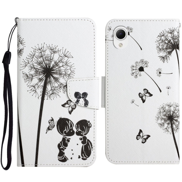 Colored Drawing Pattern Leather Phone Case
