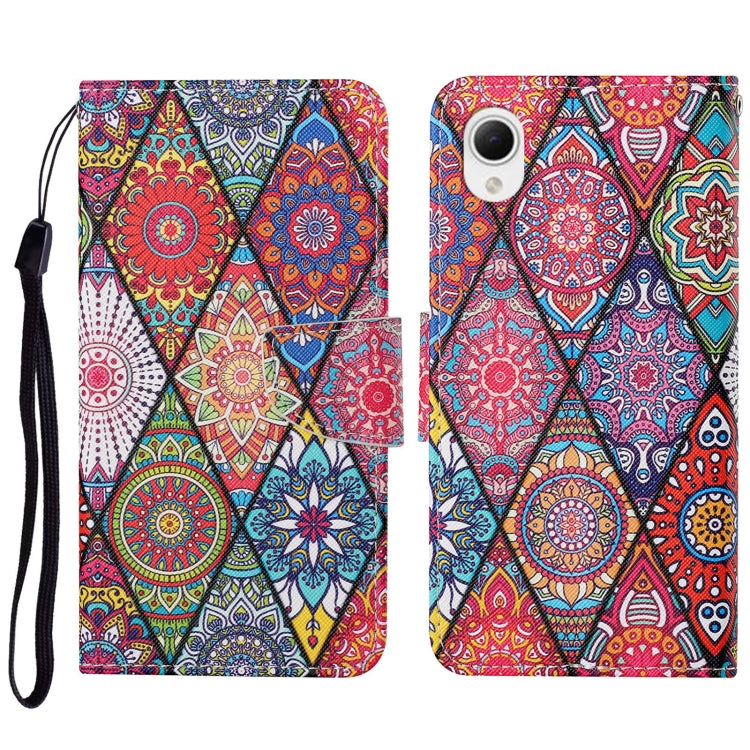 Colored Drawing Pattern Leather Phone Case, For Samsung Galaxy A23e