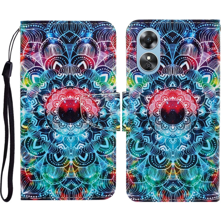 Colored Drawing Pattern Leather Phone Case