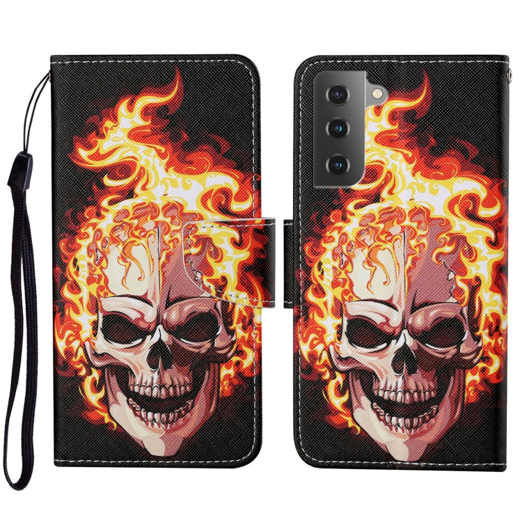 Colored Drawing Pattern Leather Phone Case, For Samsung Galaxy S23 5G