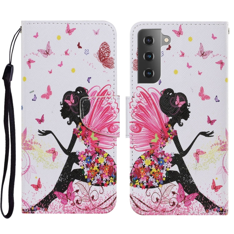 Colored Drawing Pattern Leather Phone Case, For Samsung Galaxy S23 5G