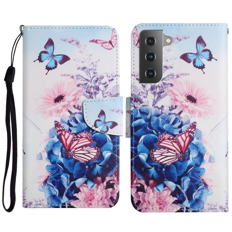 Colored Drawing Pattern Leather Phone Case, For Samsung Galaxy S23 5G