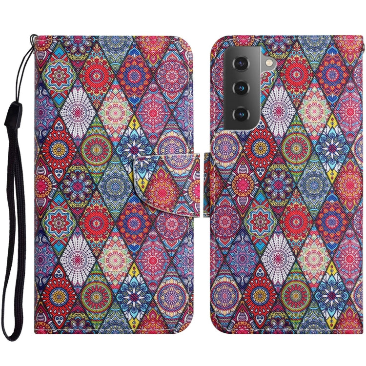 Colored Drawing Pattern Leather Phone Case