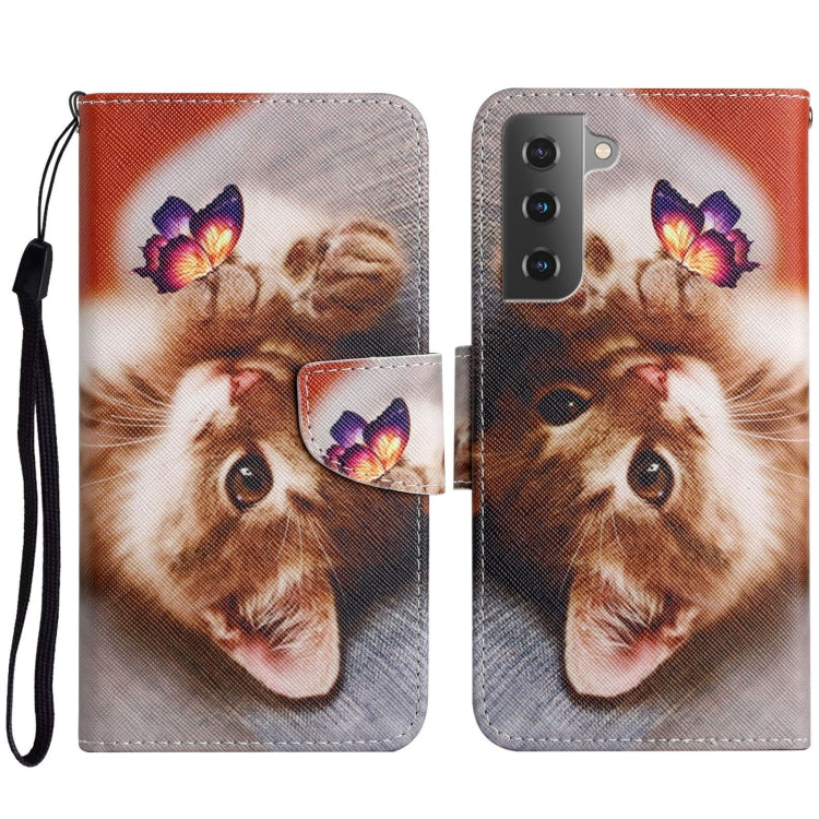 Colored Drawing Pattern Leather Phone Case, For Samsung Galaxy S23 5G