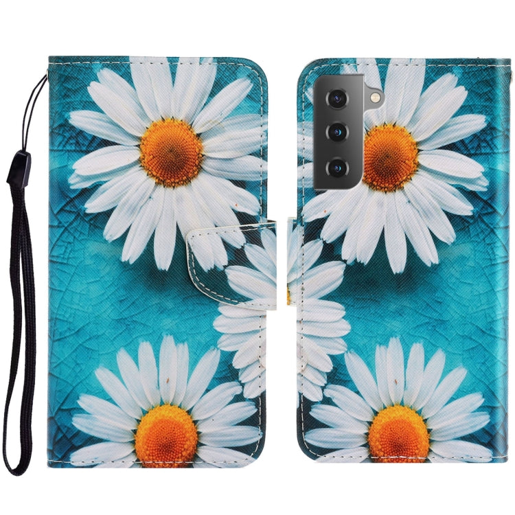 Colored Drawing Pattern Leather Phone Case, For Samsung Galaxy S23+ 5G