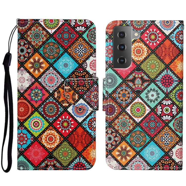 Colored Drawing Pattern Leather Phone Case