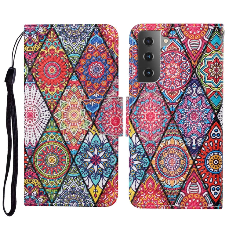 Colored Drawing Pattern Leather Phone Case