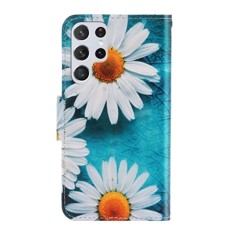 Colored Drawing Pattern Leather Phone Case, For Samsung Galaxy S23 Ultra 5G