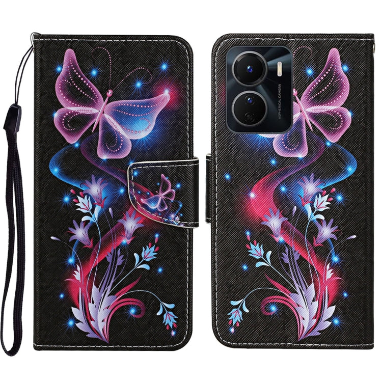 Colored Drawing Pattern Leather Phone Case