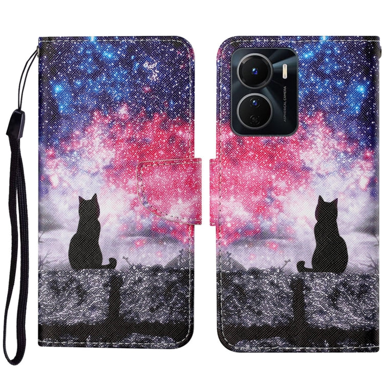 Colored Drawing Pattern Leather Phone Case