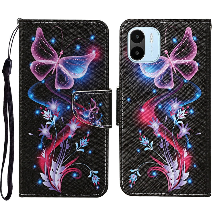 Colored Drawing Pattern Leather Phone Case