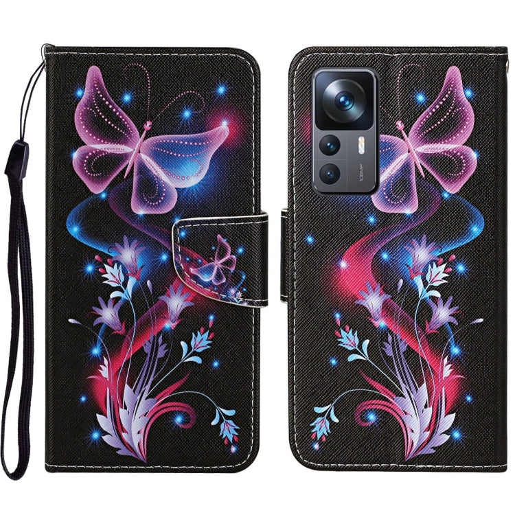 Colored Drawing Pattern Leather Phone Case, For Xiaomi 12T / 12T Pro / Redmi K50 Ultra