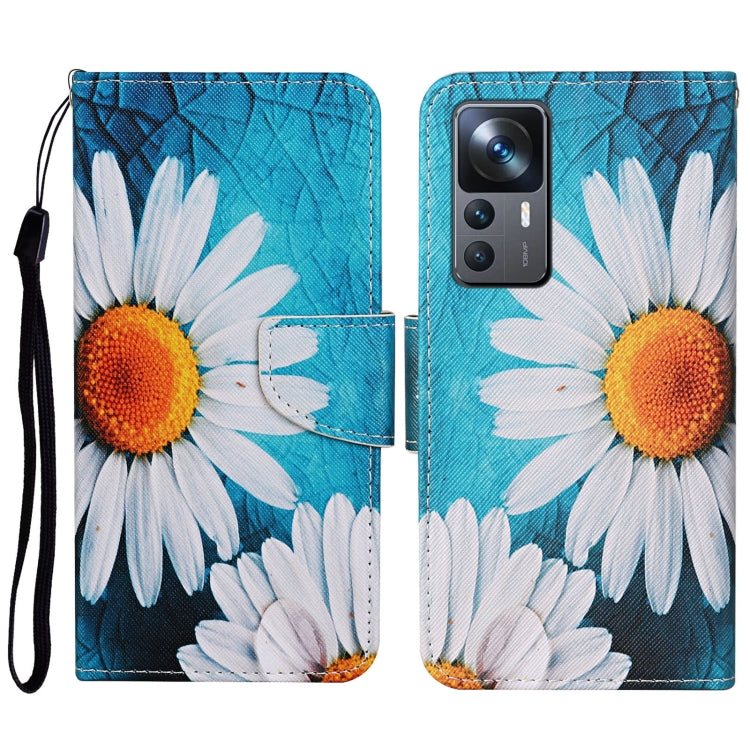 Colored Drawing Pattern Leather Phone Case, For Xiaomi 12T / 12T Pro / Redmi K50 Ultra