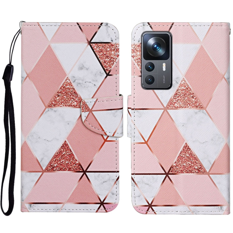 Colored Drawing Pattern Leather Phone Case, For Xiaomi 12T / 12T Pro / Redmi K50 Ultra