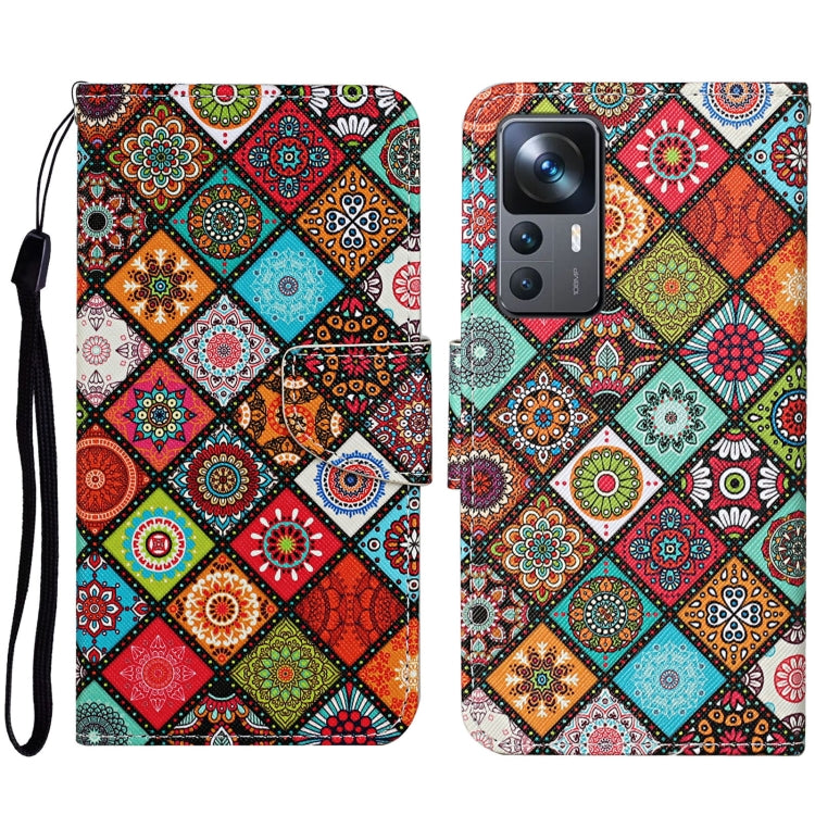 Colored Drawing Pattern Leather Phone Case, For Xiaomi 12T / 12T Pro / Redmi K50 Ultra