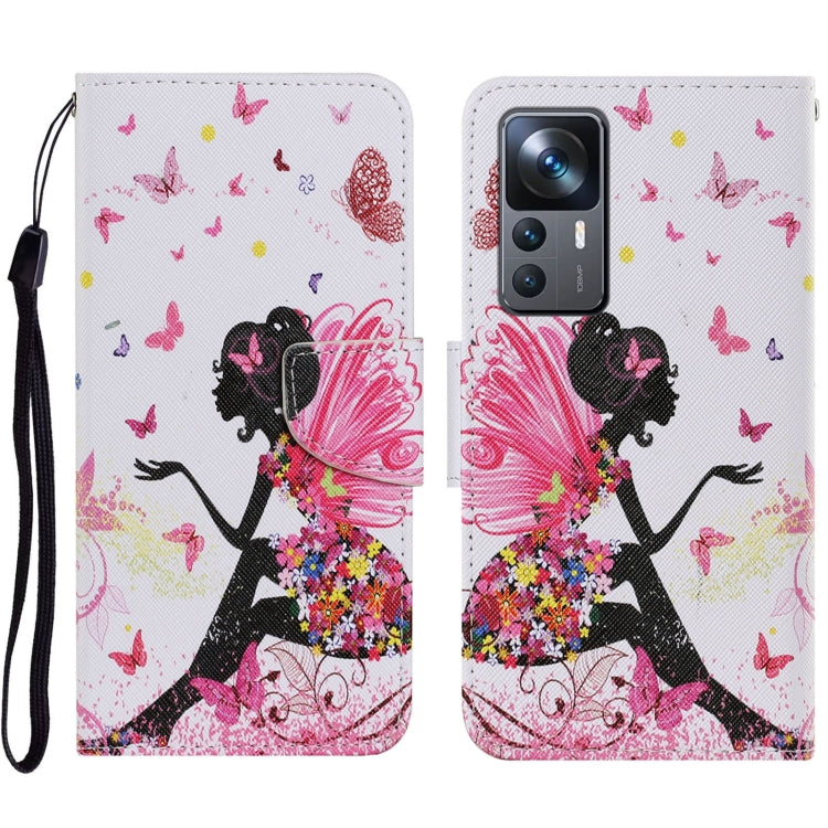 Colored Drawing Pattern Leather Phone Case, For Xiaomi 12T / 12T Pro / Redmi K50 Ultra