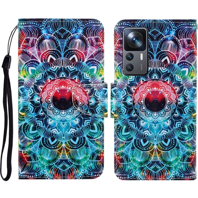 Colored Drawing Pattern Leather Phone Case