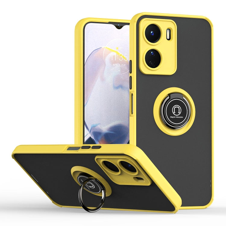 Q Shadow 1 Series TPU + PC Phone Case with Ring, For vivo Y16