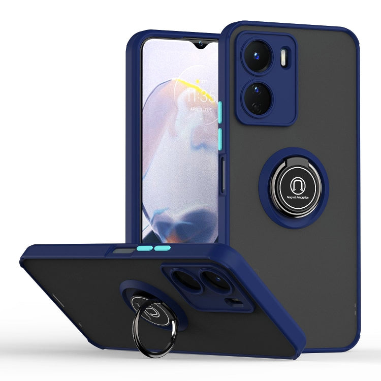 Q Shadow 1 Series TPU + PC Phone Case with Ring, For vivo Y16