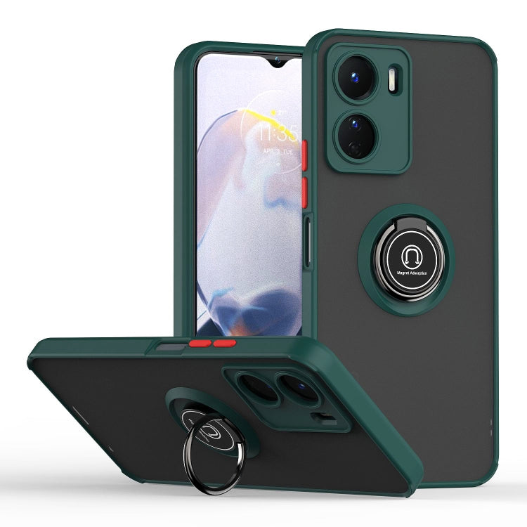 Q Shadow 1 Series TPU + PC Phone Case with Ring, For vivo Y16