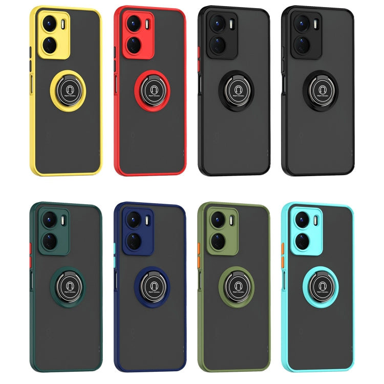 Q Shadow 1 Series TPU + PC Phone Case with Ring, For vivo Y16