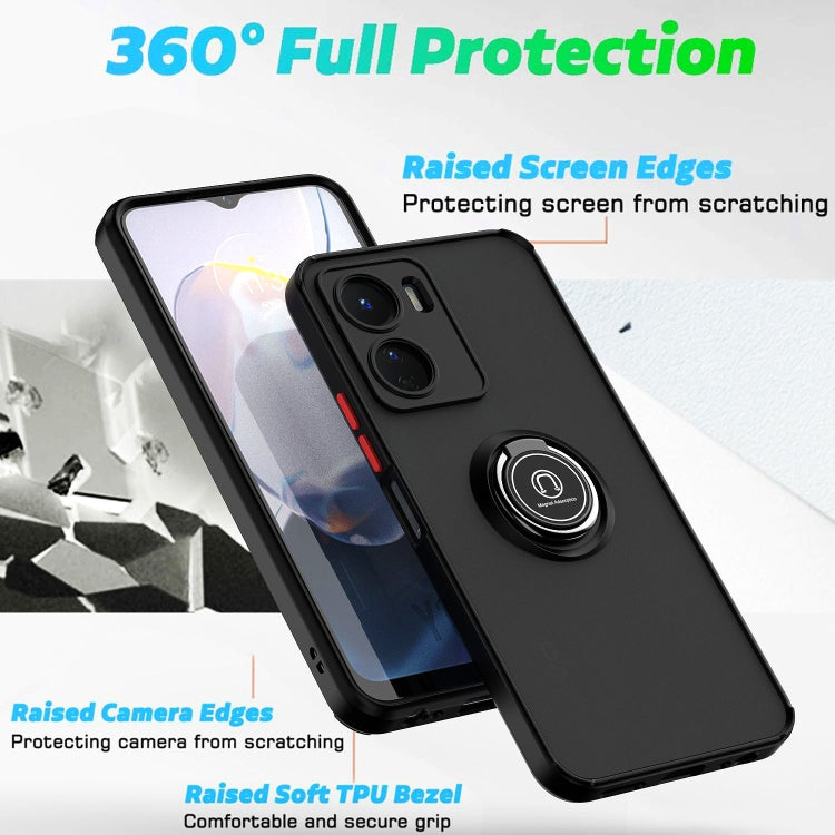 Q Shadow 1 Series TPU + PC Phone Case with Ring, For vivo Y16