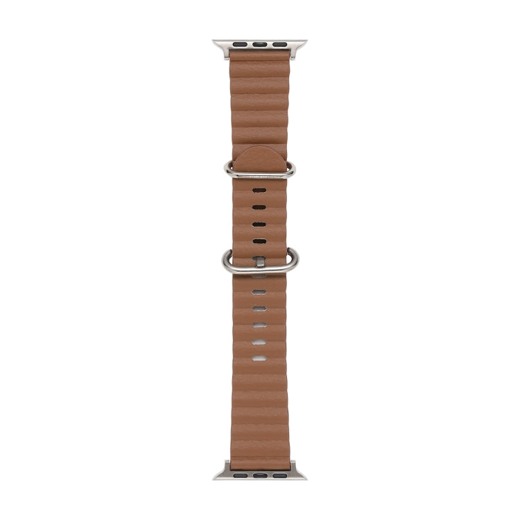 Ocean Style Leather Watch Strap, For Apple Watch Ultra 49mm / Series 8&7 45mm / SE 2&6&SE&5&4 44mm / 3&2&1 42mm, For Apple Watch Ultra 49mm / Series 8&7 45mm /, For Apple Watch Series 8&7 41mm / SE 2&6&SE&5&4 40mm / 3&2&1 38mm