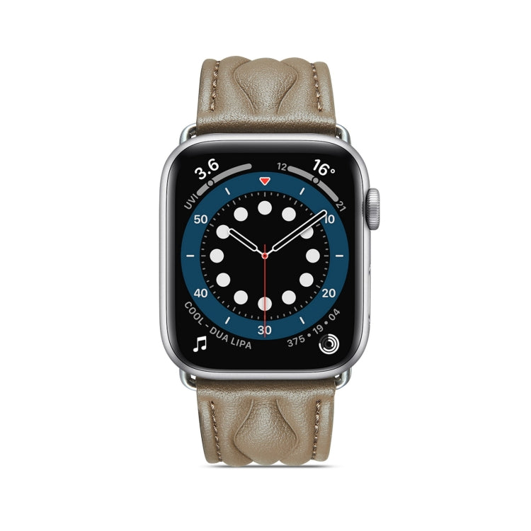 Hyperbolic Wave Leather Strap, For Apple Watch Ultra 49mm / Series 8&amp;7 45mm /, For Apple Watch Series 8&amp;7 41mm /