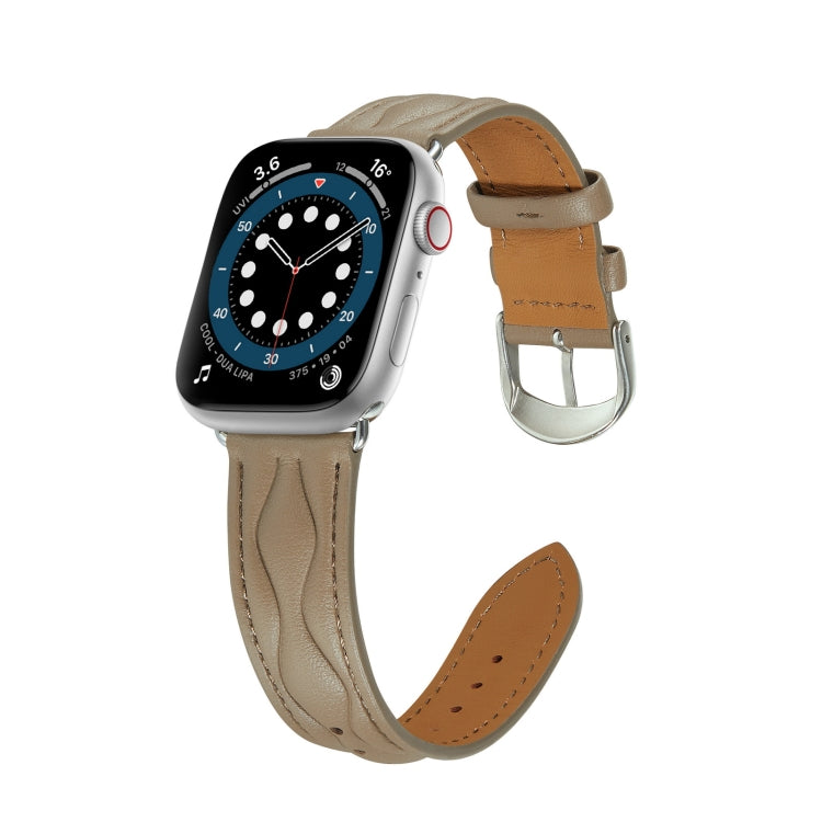 Hyperbolic Wave Leather Strap, For Apple Watch Ultra 49mm / Series 8&7 45mm /, For Apple Watch Series 8&7 41mm /