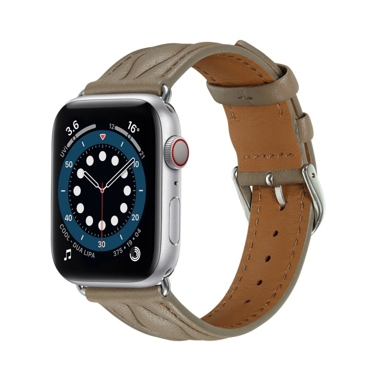 Hyperbolic Wave Leather Strap, For Apple Watch Ultra 49mm / Series 8&7 45mm /, For Apple Watch Series 8&7 41mm /