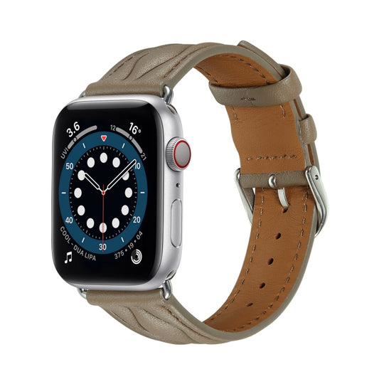 Hyperbolic Wave Leather Strap, For Apple Watch Ultra 49mm / Series 8&amp;7 45mm /, For Apple Watch Series 8&amp;7 41mm /