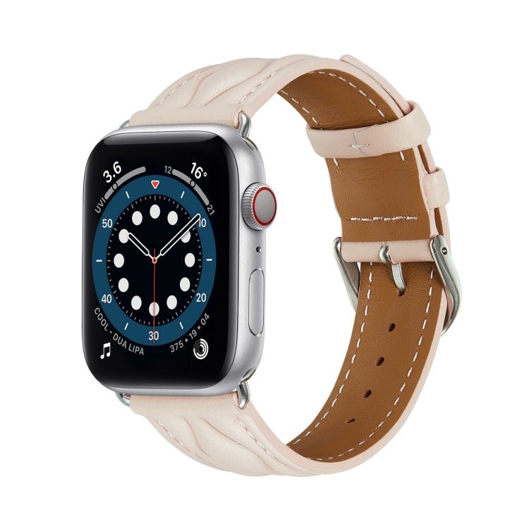 Hyperbolic Wave Leather Strap, For Apple Watch Ultra 49mm / Series 8&amp;7 45mm /, For Apple Watch Series 8&amp;7 41mm /