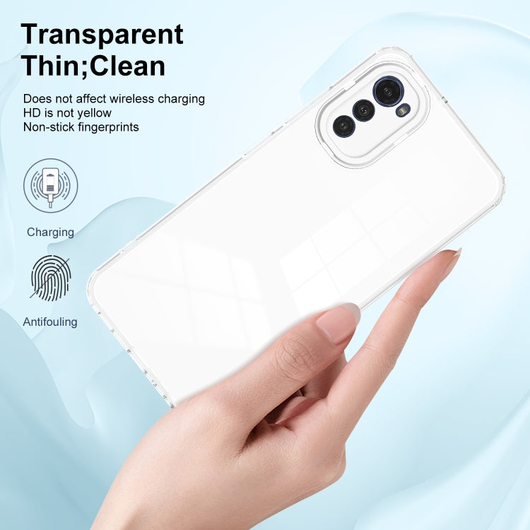 3 in 1 Clear TPU Color PC Frame Phone Case, For Motorola Moto E32, For Motorola Moto G31 / G41, For Motorola Moto G62 5G, For OPPO A17 4G, For Realme C33, For vivo V25 5G / V25e 4G