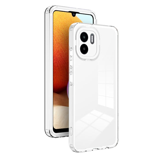 3 in 1 Clear TPU Color PC Frame Phone Case, For Xiaomi Redmi A1