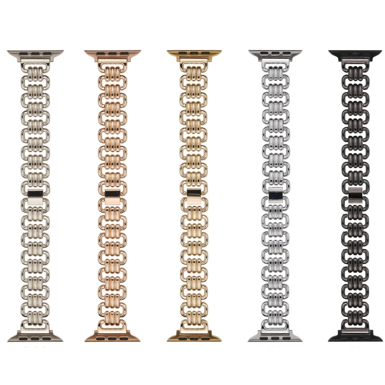 U-chain Metal Watch Band, For Apple Watch Ultra 49mm / Series 8&amp;7 45mm / SE 2&amp;6&amp;SE&amp;5&amp;4 44mm / 3&amp;2&amp;1 42mm, For Apple Watch Series 8&amp;7 41mm / SE 2&amp;6&amp;SE&amp;5&amp;4 40mm / 3&amp;2&amp;1 38mm