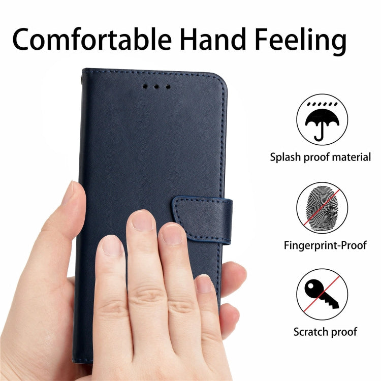 Genuine Leather Fingerprint-proof Flip Phone Case, For Motorola Moto E22s, For Realme 9i 5G, For Realme 10 Pro+